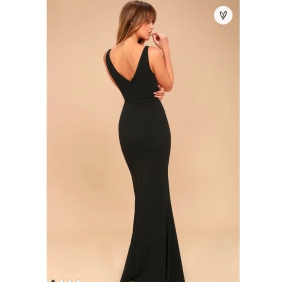 Lulu's Melora Mermaid V-neck Maxi Dress - Picture 3 of 16
